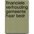 Financiele verhouding gemeente haar bedr