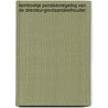 Kernboekje pensioenregeling van de directeur-grootaandeelhouder by J.N.E. van der Meer