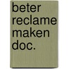 Beter reclame maken doc. by Roomer
