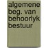 Algemene beg. van behoorlyk bestuur