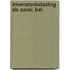 Inkomstenbelasting als aansl. bel.