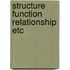 Structure function relationship etc