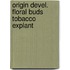 Origin devel. floral buds tobacco explant