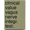 Clinical value vagus nerve integr. test. by Jansen