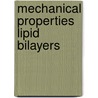 Mechanical properties lipid bilayers door Smeulders