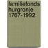 Familiefonds hurgronje 1767-1992