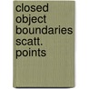 Closed object boundaries scatt. points by Veltkamp