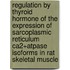 Regulation by thyroid hormone of the expression of sarcoplasmic reticulum Ca2+ATPase isoforms in rat skeletal muscle
