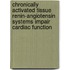 Chronically activated tissue renin-angiotensin systems impair cardiac function
