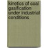 Kinetics of coal gasification under industrial conditions