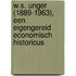 W.S. Unger (1889-1963), een eigengereid economisch historicus