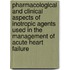 Pharmacological and clinical aspects of inotropic agents used in the management of acute heart failure