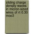 Sliding charge density waves in micron-sized wires of RT 0.30 MoO3