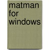 MatMan for Windows door Onbekend