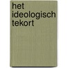 Het ideologisch tekort by Jan Nekkers