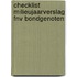 Checklist Milieujaarverslag FNV Bondgenoten