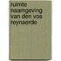 Ruimte naamgeving van den vos reynaerde
