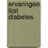 Ervaringen lijst Diabetes