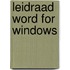 Leidraad word for windows