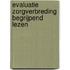 Evaluatie zorgverbreding begrijpend lezen