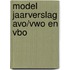 Model jaarverslag avo/vwo en vbo