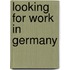 Looking for work in Germany
