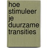 Hoe stimuleer je duurzame transities by R. Maas