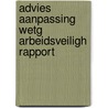 Advies aanpassing wetg arbeidsveiligh rapport door Onbekend