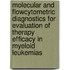 Molecular and flowcytometric diagnostics for evaluation of therapy efficacy in myeloid leukemias