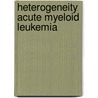 Heterogeneity acute myeloid leukemia door Adriaansens