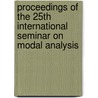 Proceedings of the 25th international seminar on modal analysis door P. Sas