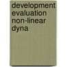 Development evaluation non-linear dyna door Wyckaert