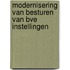 Modernisering van besturen van bve instellingen