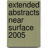 Extended Abstracts Near Surface 2005 by Unknown