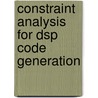 Constraint analysis for DSP code generation door B. Mesman