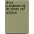 DHEA substitutie bij de ziekte van Addison