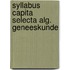 Syllabus capita selecta alg. geneeskunde