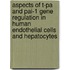 Aspects of t-pa and paI-1 gene regulation in human endothelial cells and hepatocytes