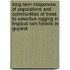 Long-term responses of populations and communities of trees to selective logging in tropical rain forests in Guyana