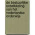 De bestuurlijke ontwikkeling van het Nederlandse onderwijs