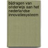 Bijdragen van onderwijs aan het Nederlandse innovatiesysteem