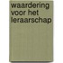 Waardering voor het leraarschap