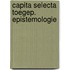 Capita selecta toegep. epistemologie