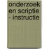 Onderzoek en scriptie - Instructie