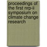 Proceedings of the first NRP-II symposium on climate change research by W. Verweij