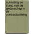 Nulmeting en stand van de wetenschap in de Contractcatering