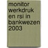 Monitor werkdruk en RSI in bankwezen 2003