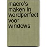 Macro's maken in WordPerfect voor Windows door C. Verburg