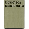 Bibliotheca psychologica by Graesse