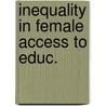 Inequality in female access to educ. door Epskamp